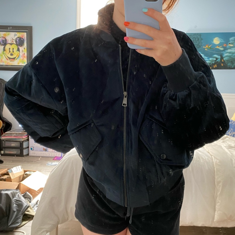 Navy Bomber Jacket!